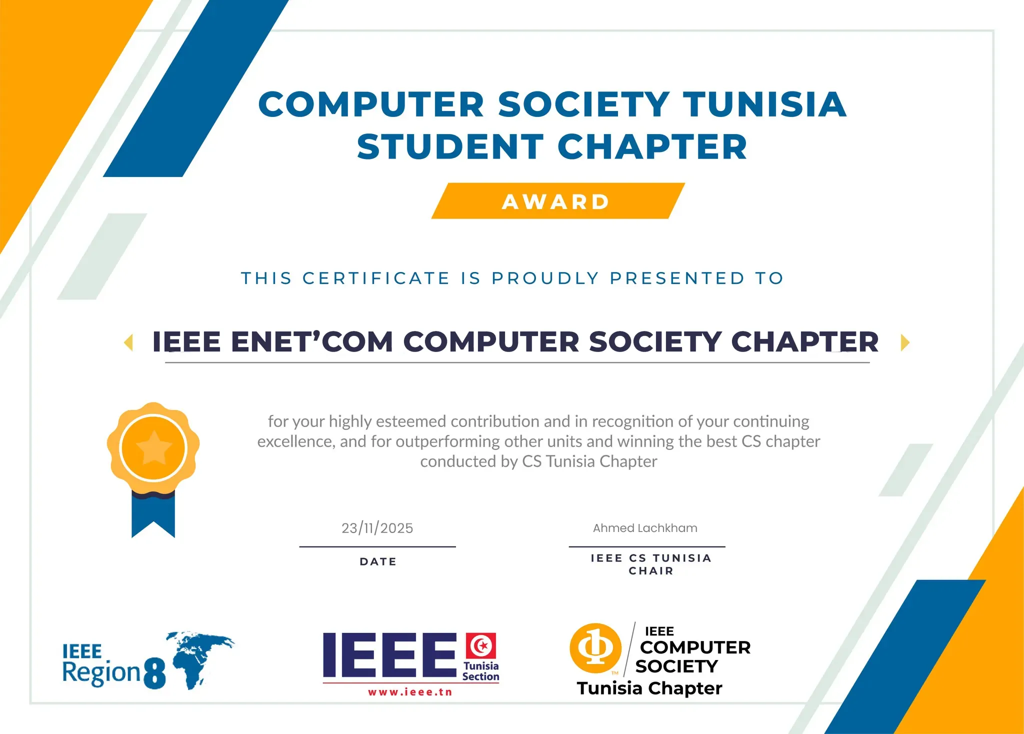 1st Place at CSTAM Non-Technical Challenge | Best CS Chapter Award